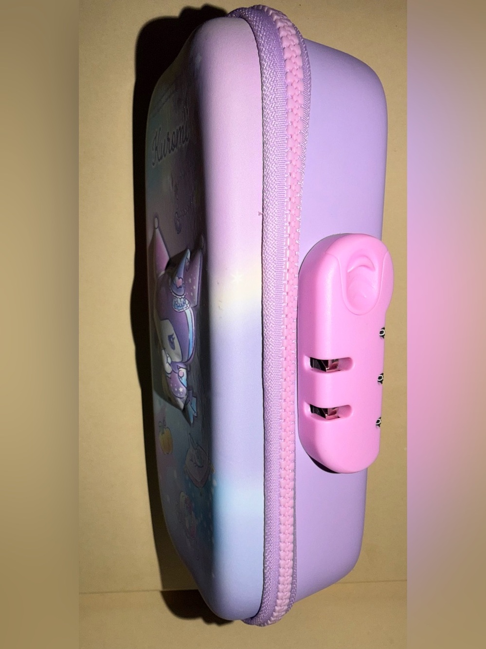 🔒NWOT Kuromi Pastel Character Pencil Case - Picture 3 of 6